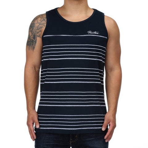 Primitive Jacquard Tick Tank - Midnight