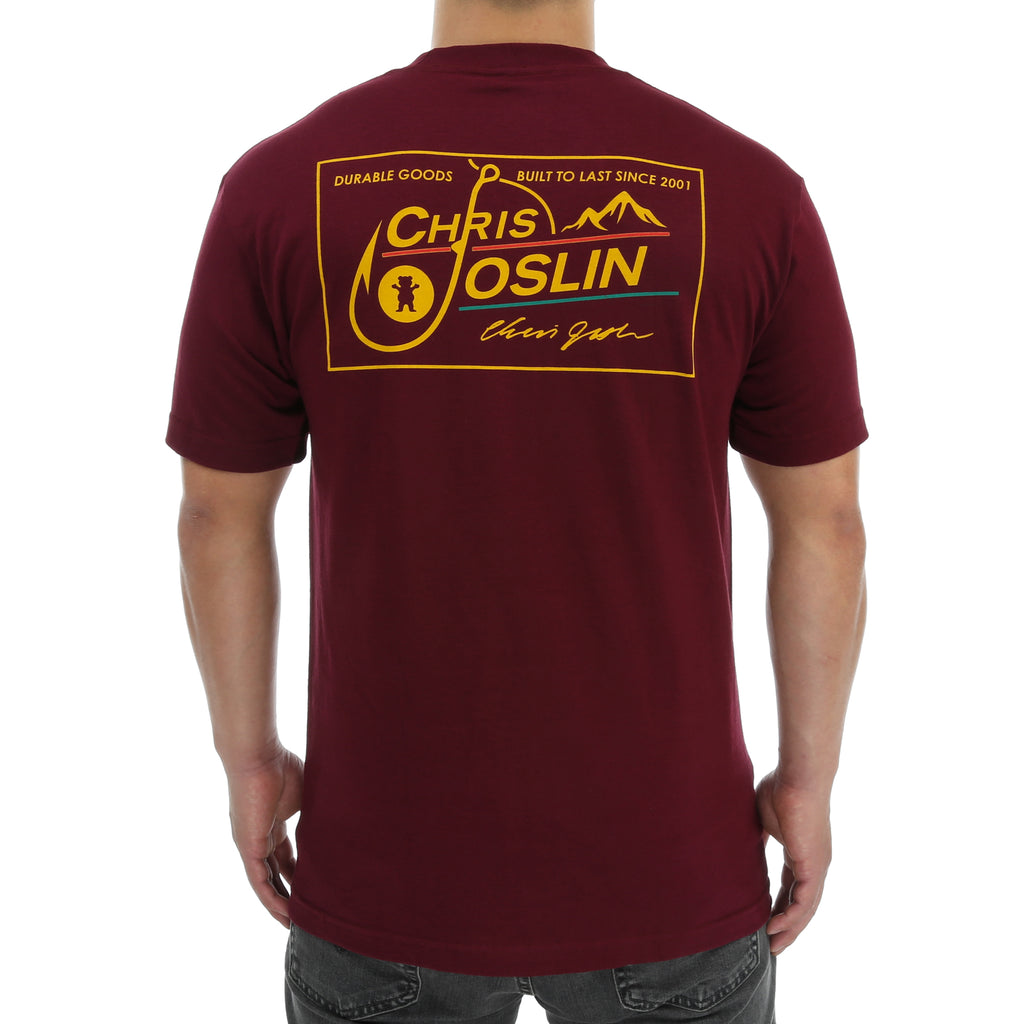 Grizzly Mount Joslin Tee - Burgundy