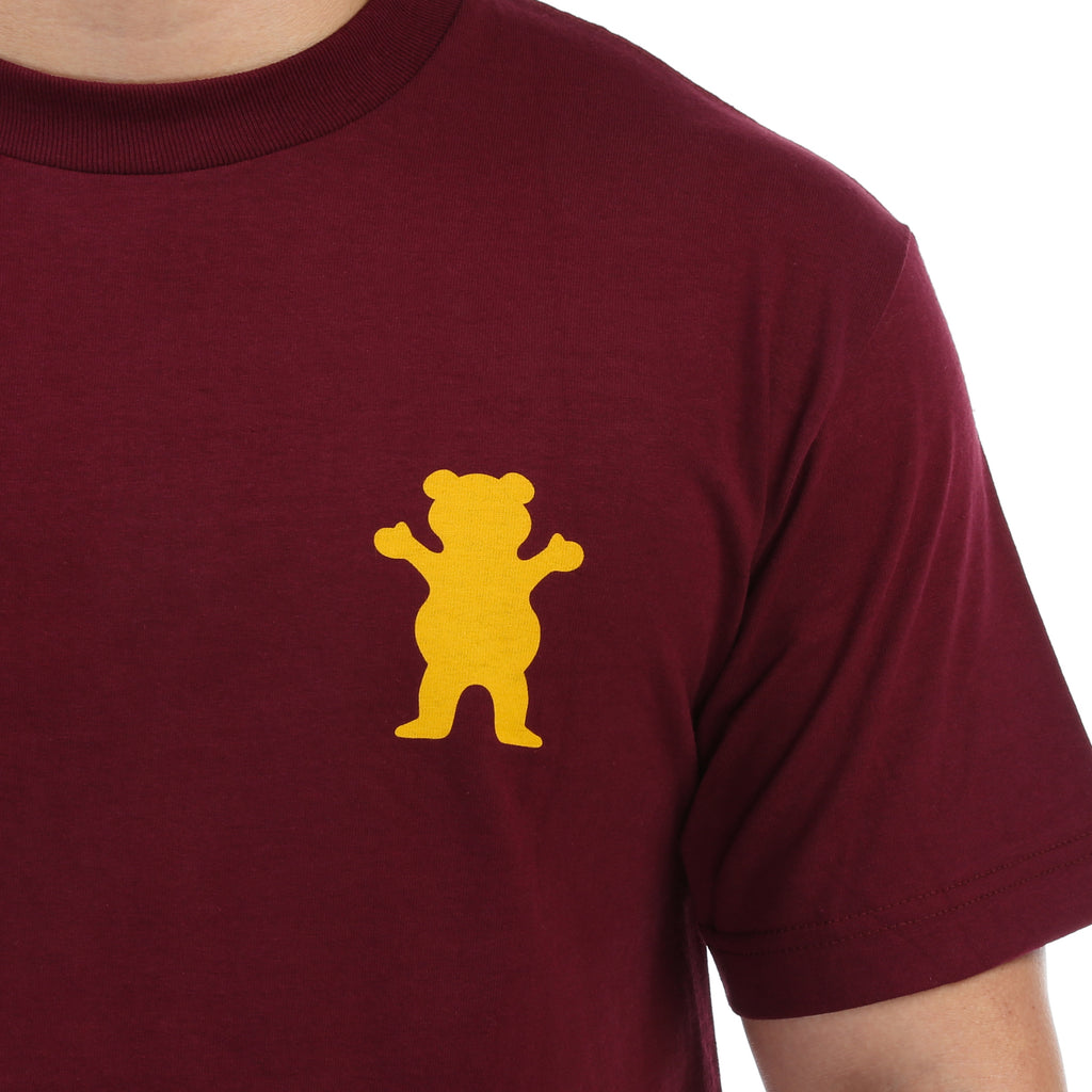 Grizzly Mount Joslin Tee - Burgundy
