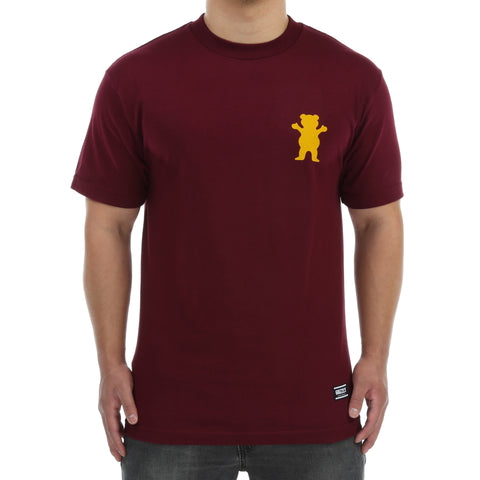 Grizzly Mount Joslin Tee - Burgundy