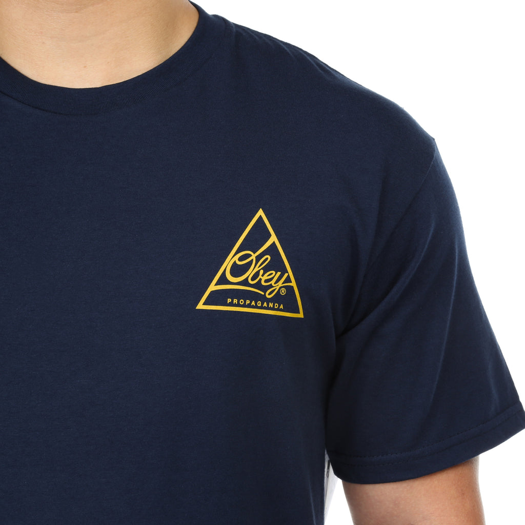 Obey Next Round 2 Tee - Navy