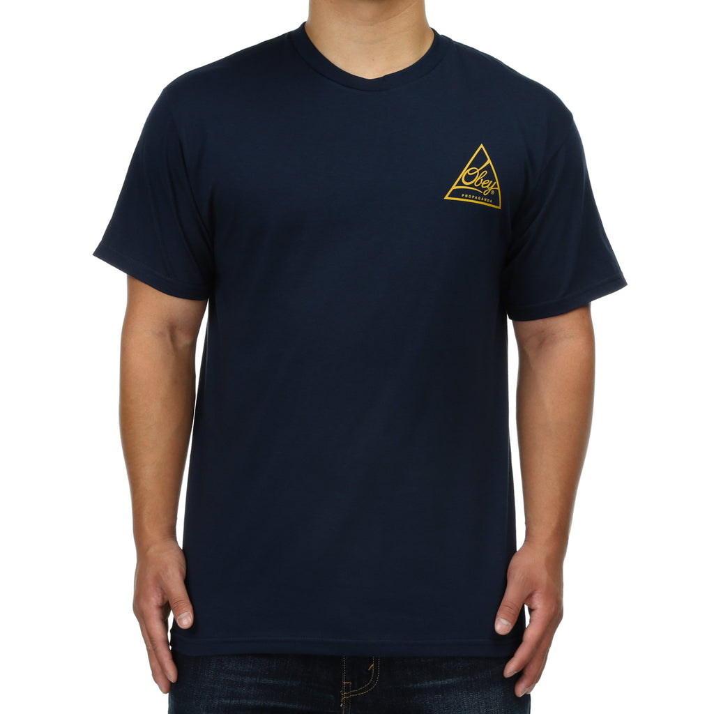Obey Next Round 2 Tee - Navy