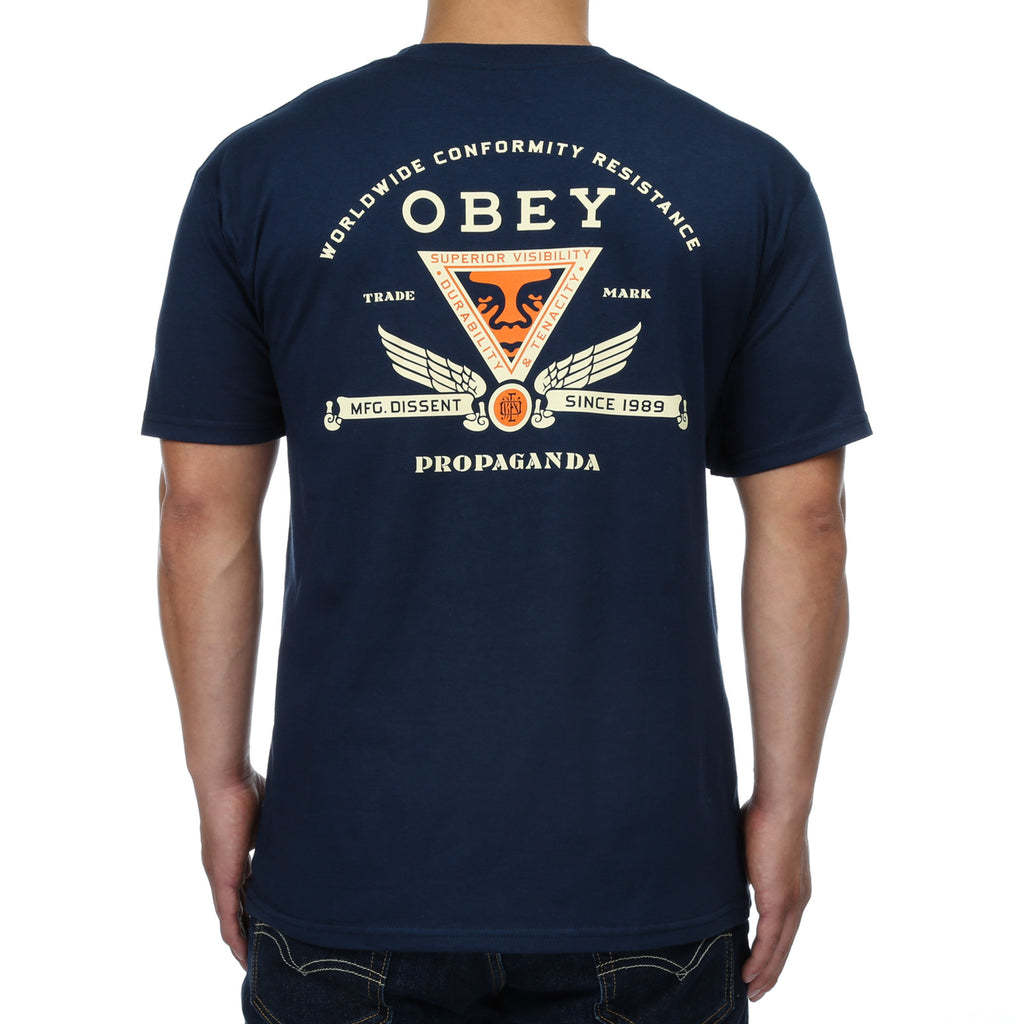 Obey Conformity Resistance Tee - Navy