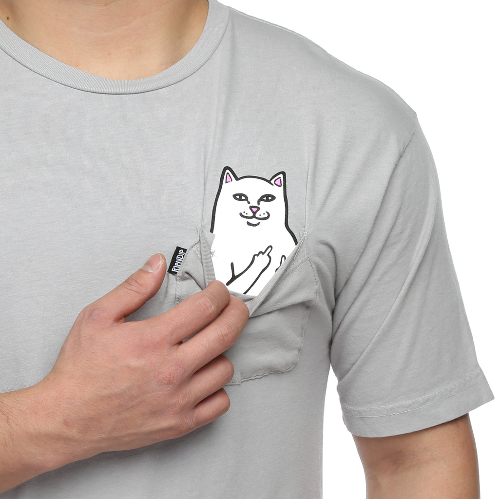 Rip N Dip Lord Nermal Pocket Tee - Cool Grey