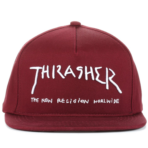 Thrasher New Religion Snapback - Maroon