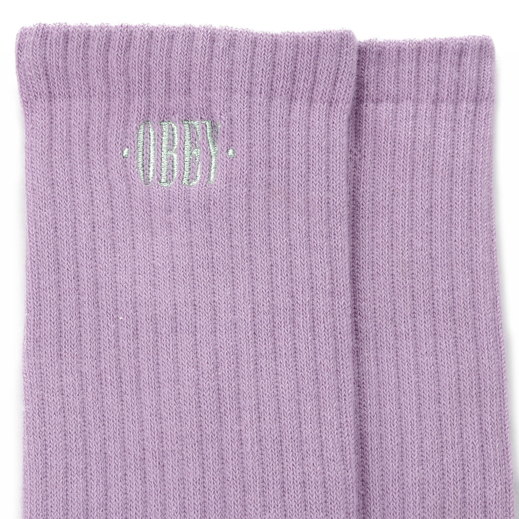 Obey New Times Embroidery Sock - Lavender