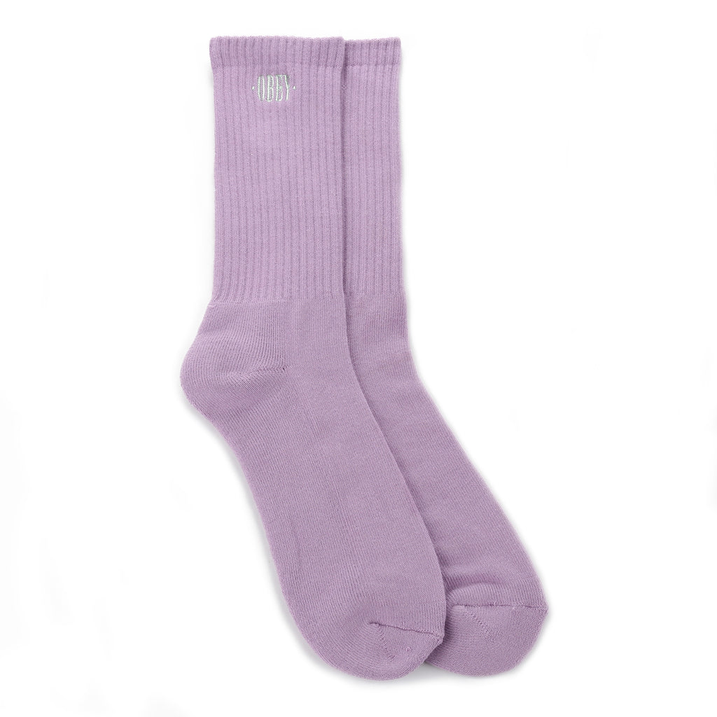 Obey New Times Embroidery Sock - Lavender
