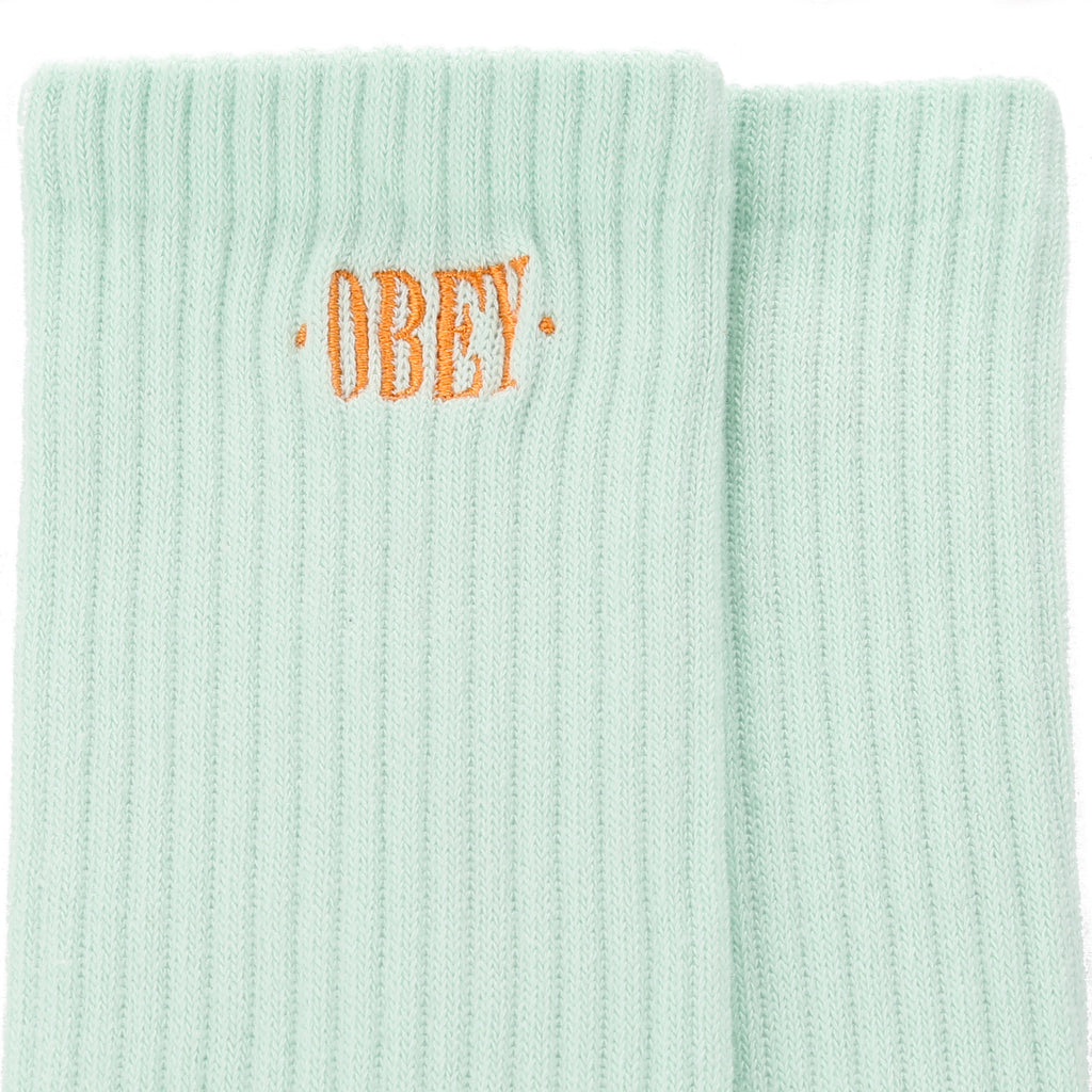 Obey New Times Embroidery Sock - Mint