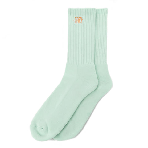 Obey New Times Embroidery Sock - Mint