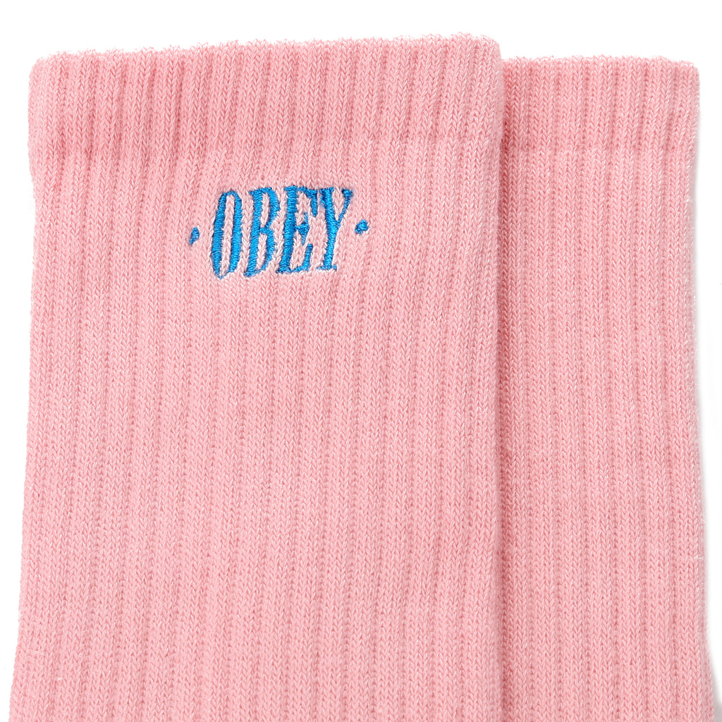 Obey New Times Embroidery Sock - Pink