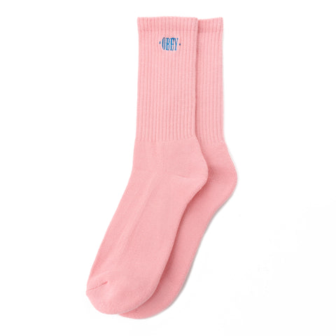 Obey New Times Embroidery Sock - Pink