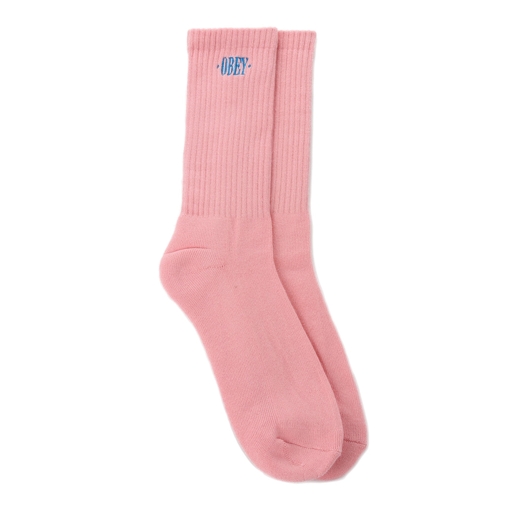 Obey New Times Embroidery Sock - Pink