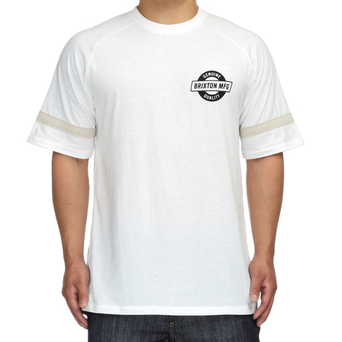 Brixton Newell S/S Knit - Off-White