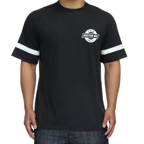 Brixton Newell S/S Knit - Washed Black