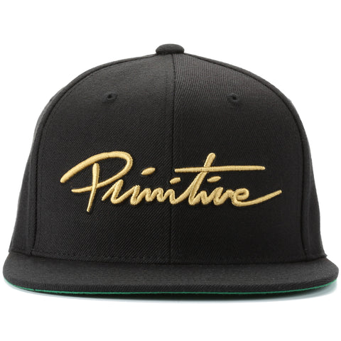 Primitive Nuevo Script Snapback - Black