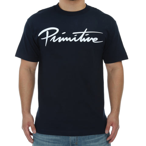 Primitive Nuevo Script Tee - Navy
