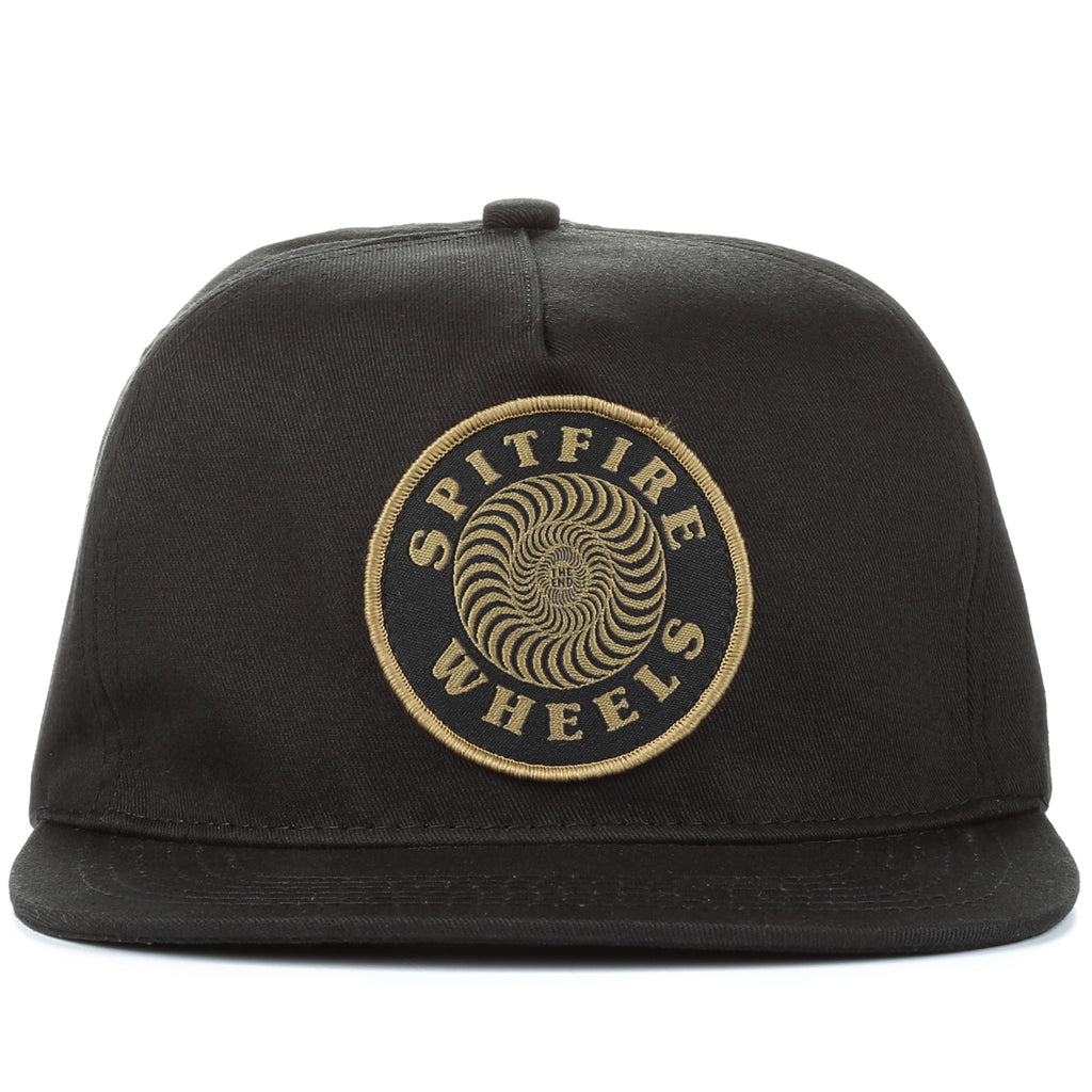 Spitfire OG Classic Swirl Patch Snapback - Black