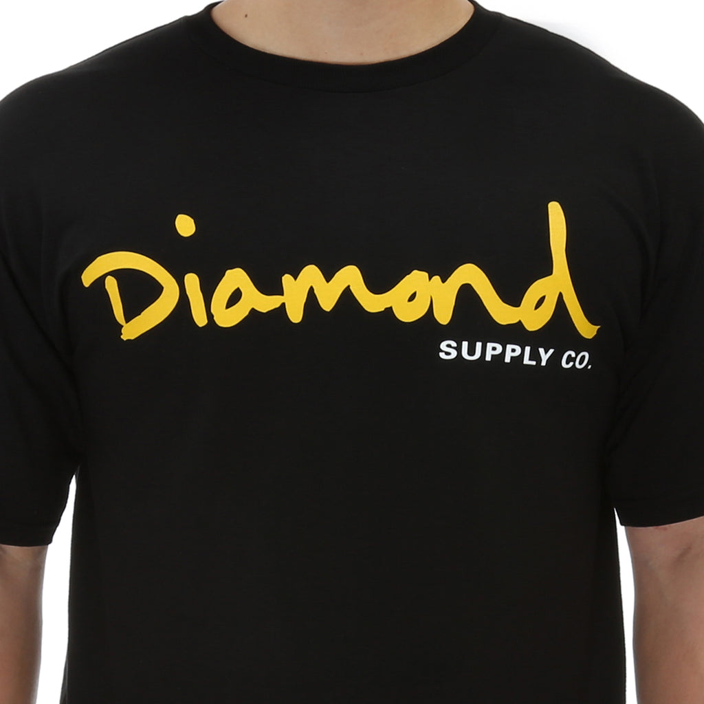 Diamond OG Script Tee - Black