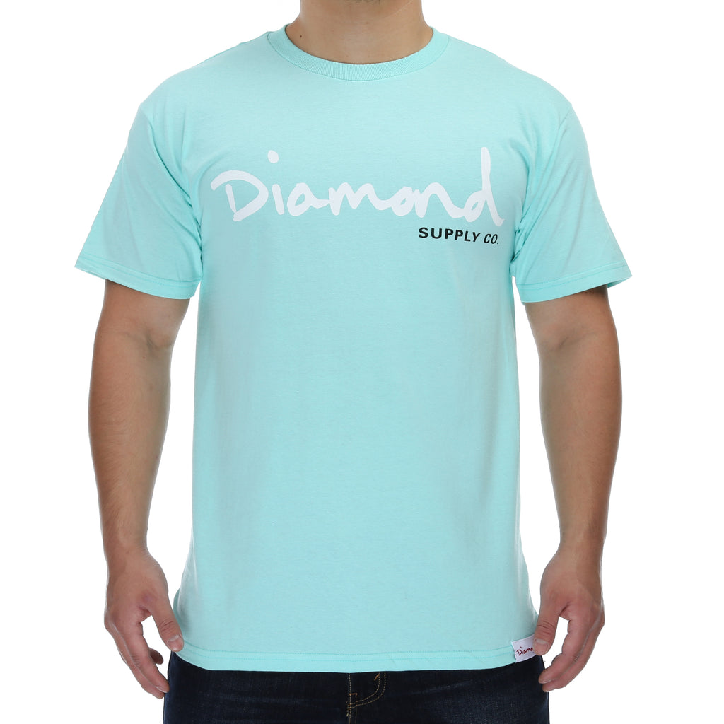 Diamond OG Script Tee - Diamond Blue