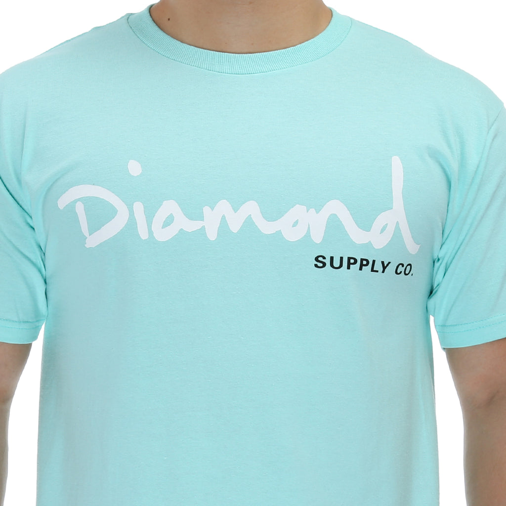 Diamond OG Script Tee - Diamond Blue