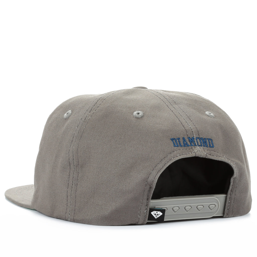 Diamond OG Script Snapback - Grey