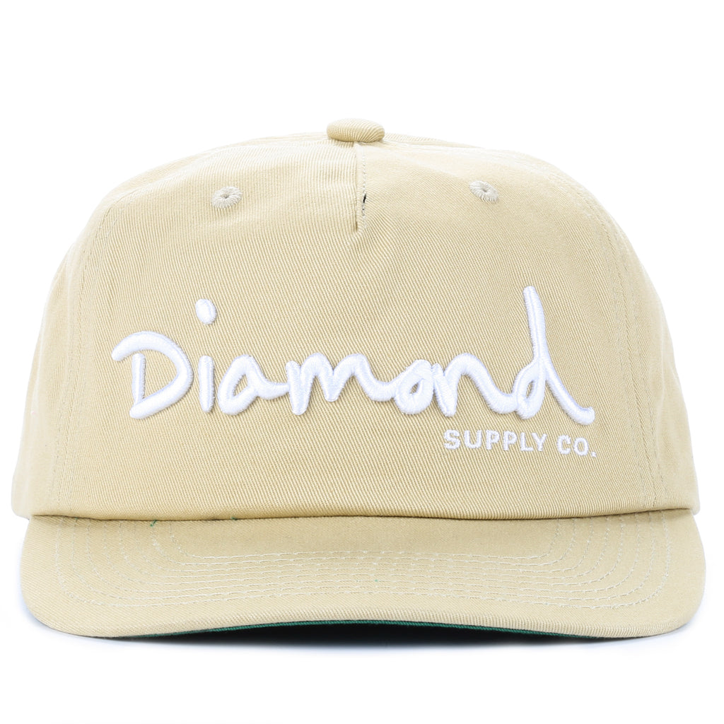Diamond OG Script Snapback - Khaki