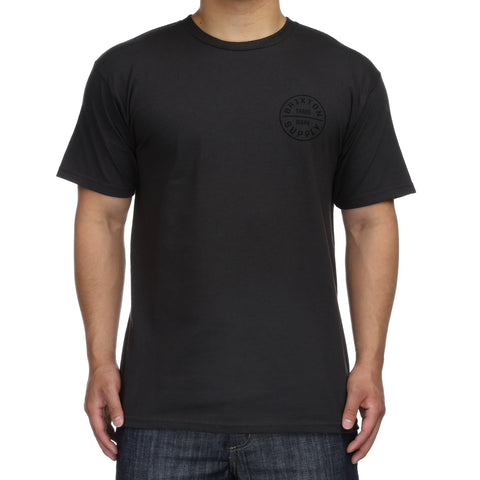 Brixton Oath S/S Tee - Washed Black