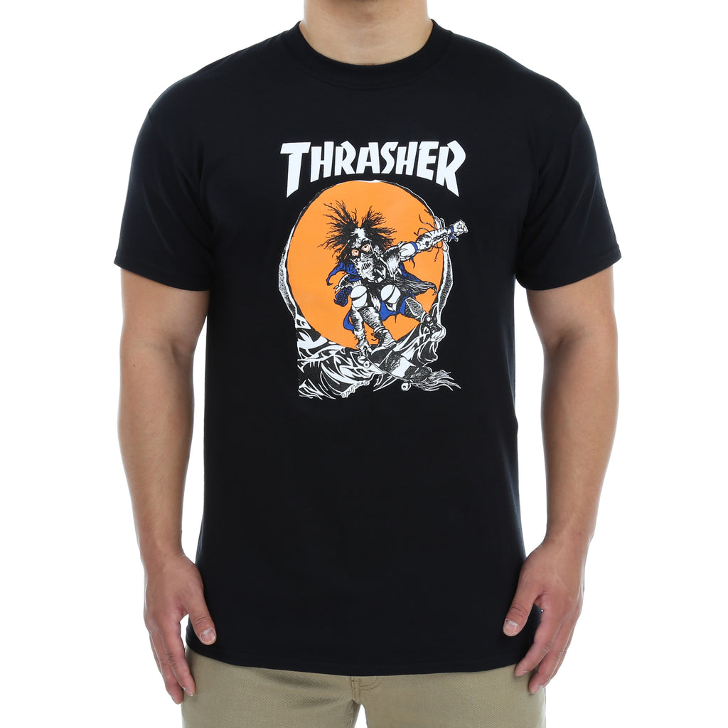 Thrasher Outlaw T-Shirt by Pushead - Black