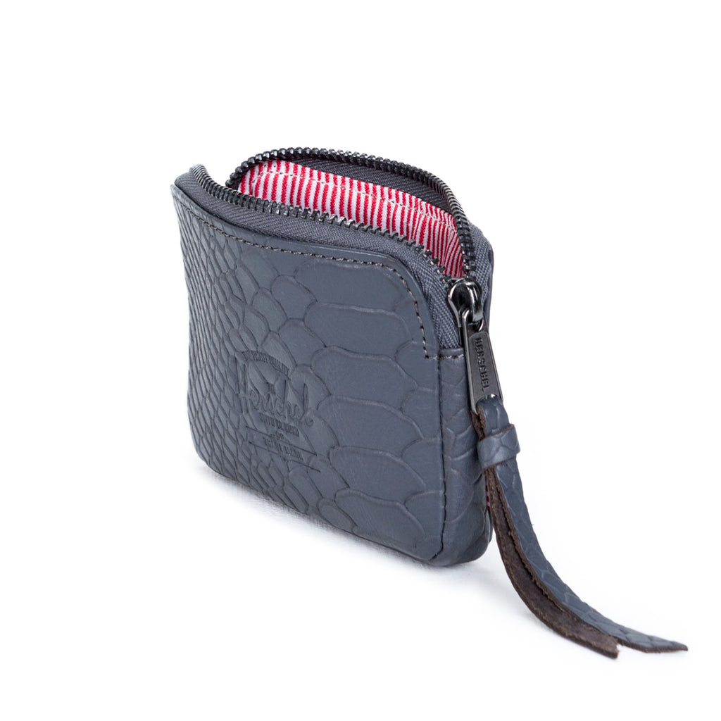 Herschel Oxford Leather Walle -Charcoal Snake