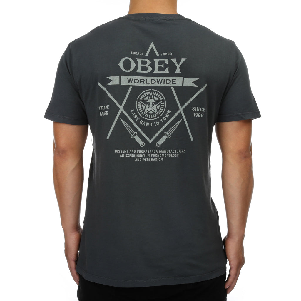 Obey Last Gang Tee - Pirate Black