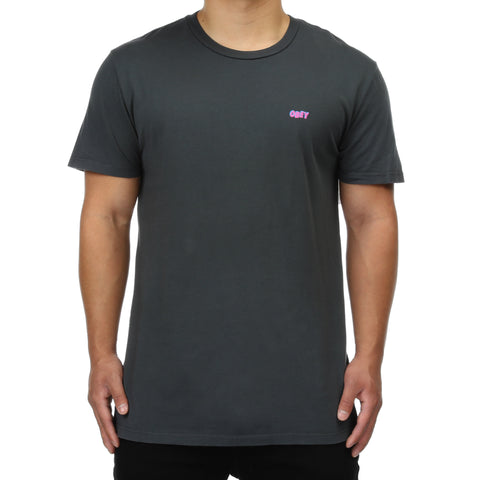 Obey Jumbled Split Fountain Tee - Pirate Black