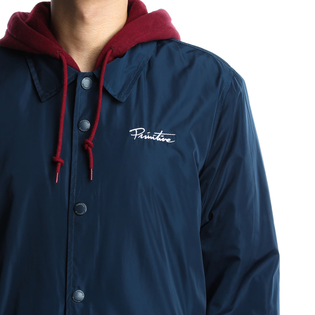 Primitive Two Fer Coach Jacket Nuevo Script Logo - Midnight