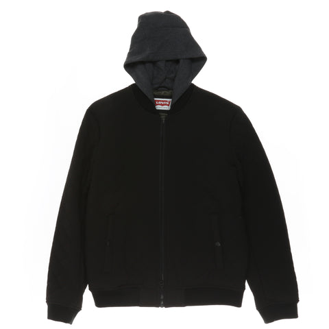 Levi's Quilted Hooded Bomber Jacket - Black