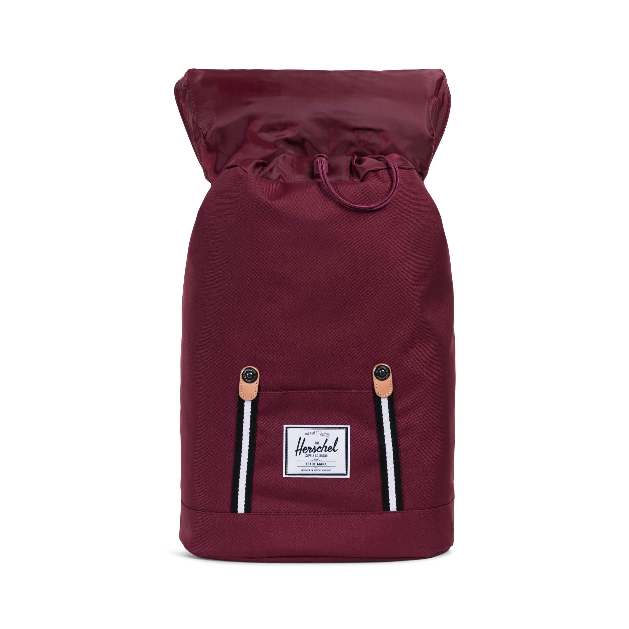 burgandy herschel backpack Herschel Offset Collection Retreat Backpack - Windsor Wine/Leather