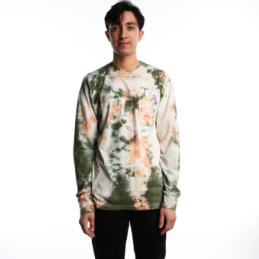 RipNDip Flower For Bae L/S Tee - Green/Pink Acid