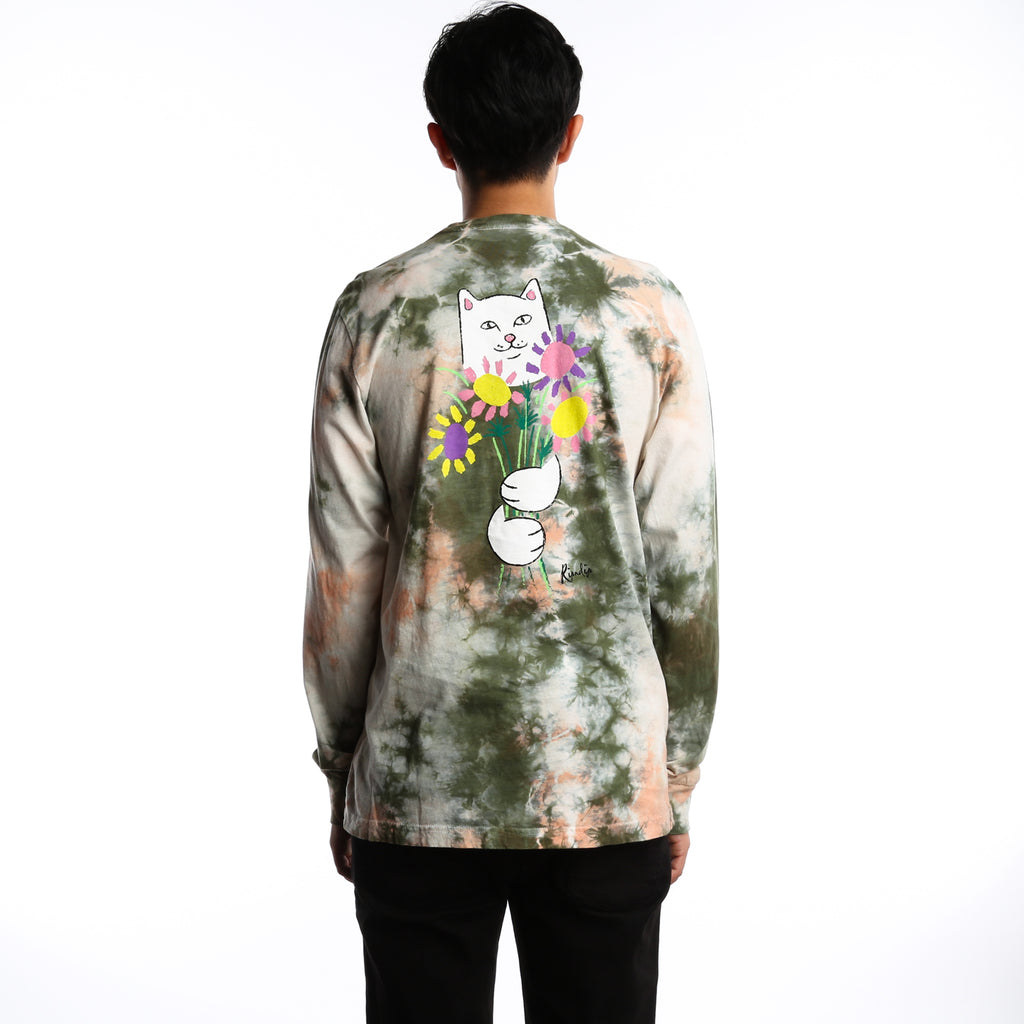 RipNDip Flower For Bae L/S Tee - Green/Pink Acid