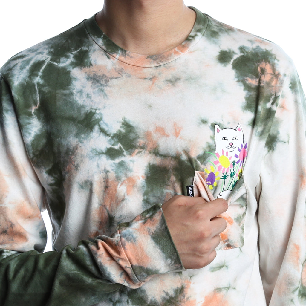 RipNDip Flower For Bae L/S Tee - Green/Pink Acid