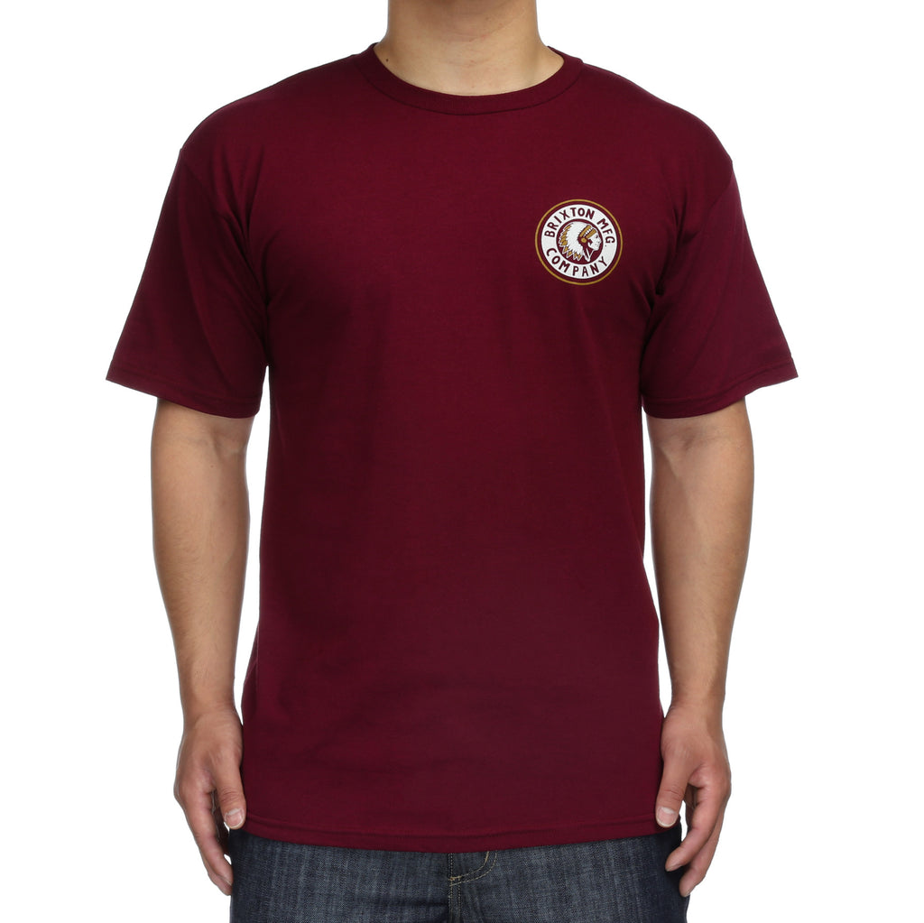 Brixton Rival II S/S Tee - Burgundy