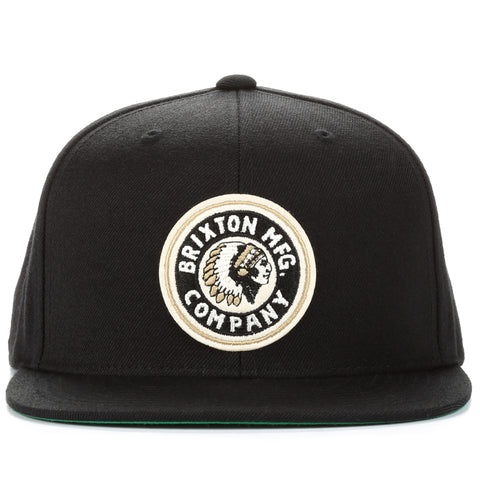 Brixton Rival Snapback - Black