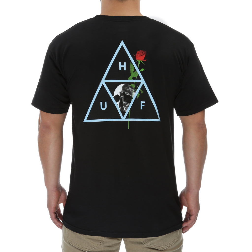 Huf Rosa Calvaria Triple Triangle Tee - Black
