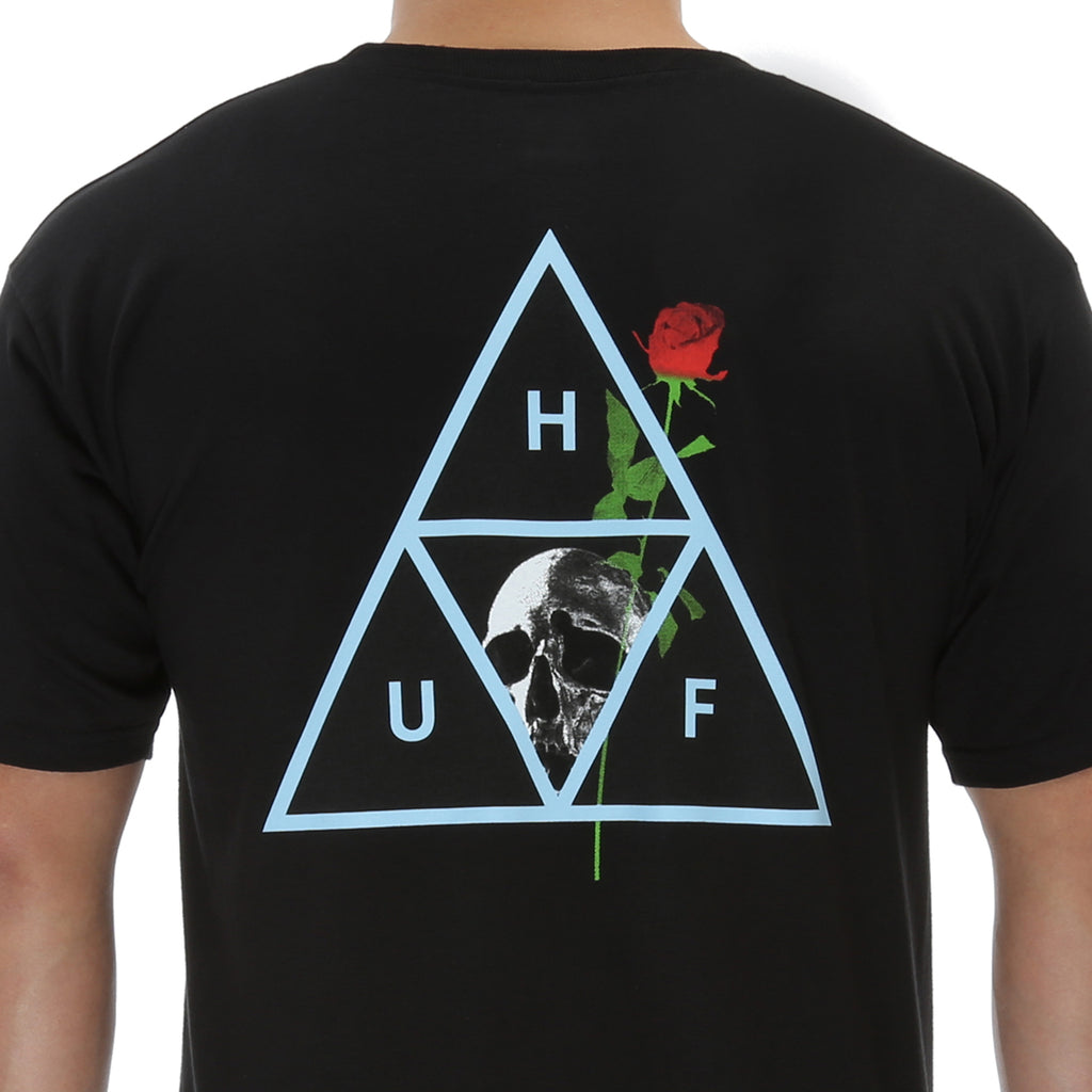 Huf Rosa Calvaria Triple Triangle Tee - Black