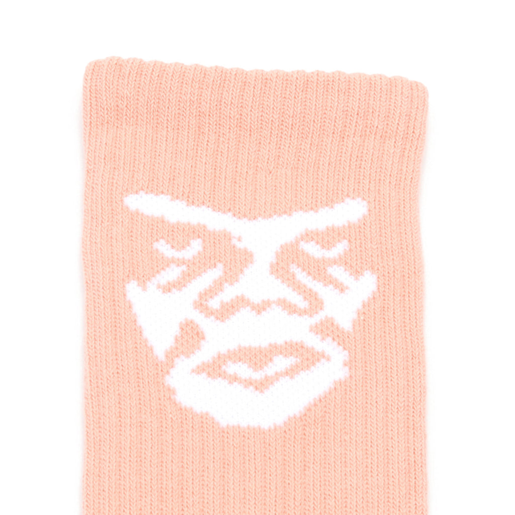 Obey Creeper Socks - Rose/White