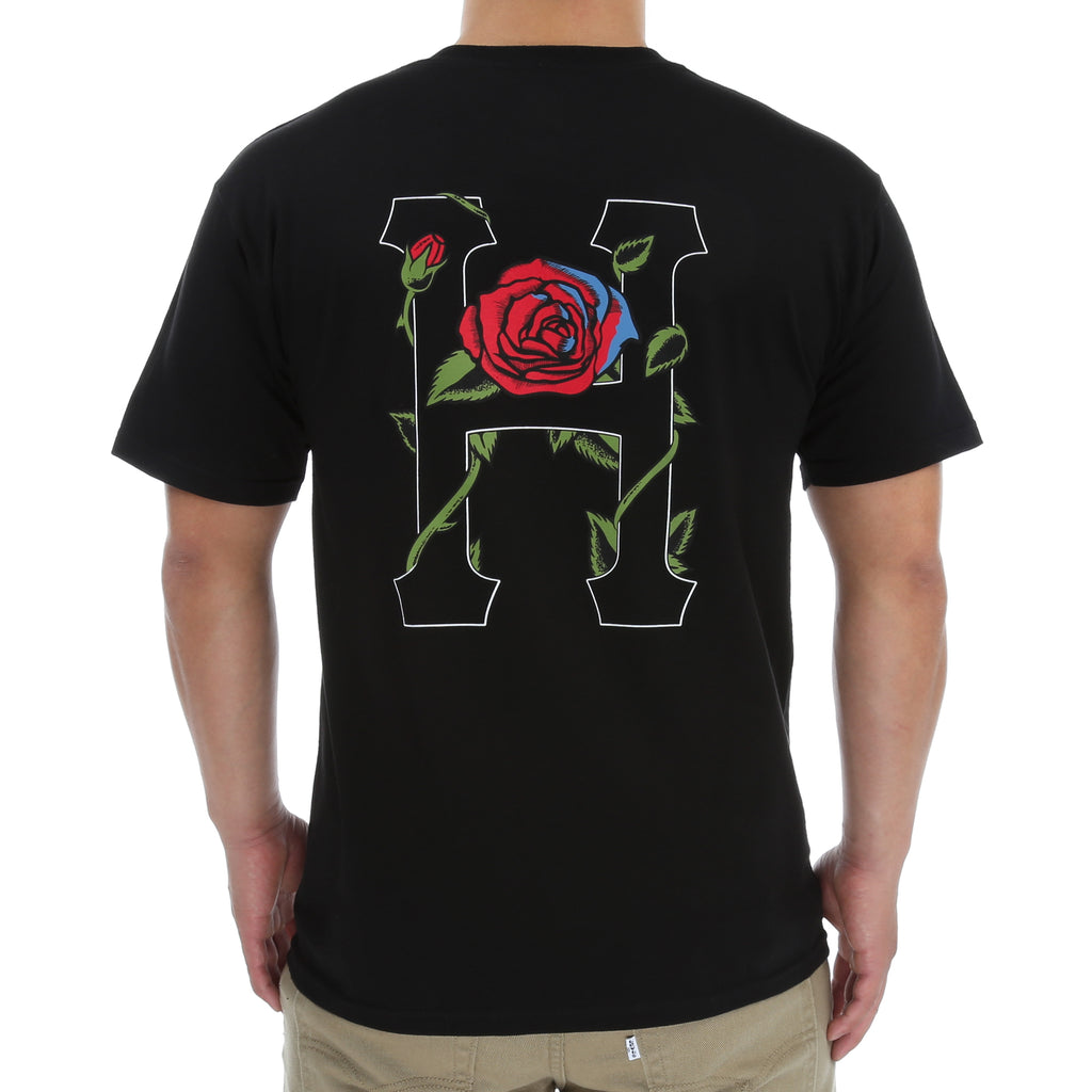 Huf Roses Classic H Tee - Black