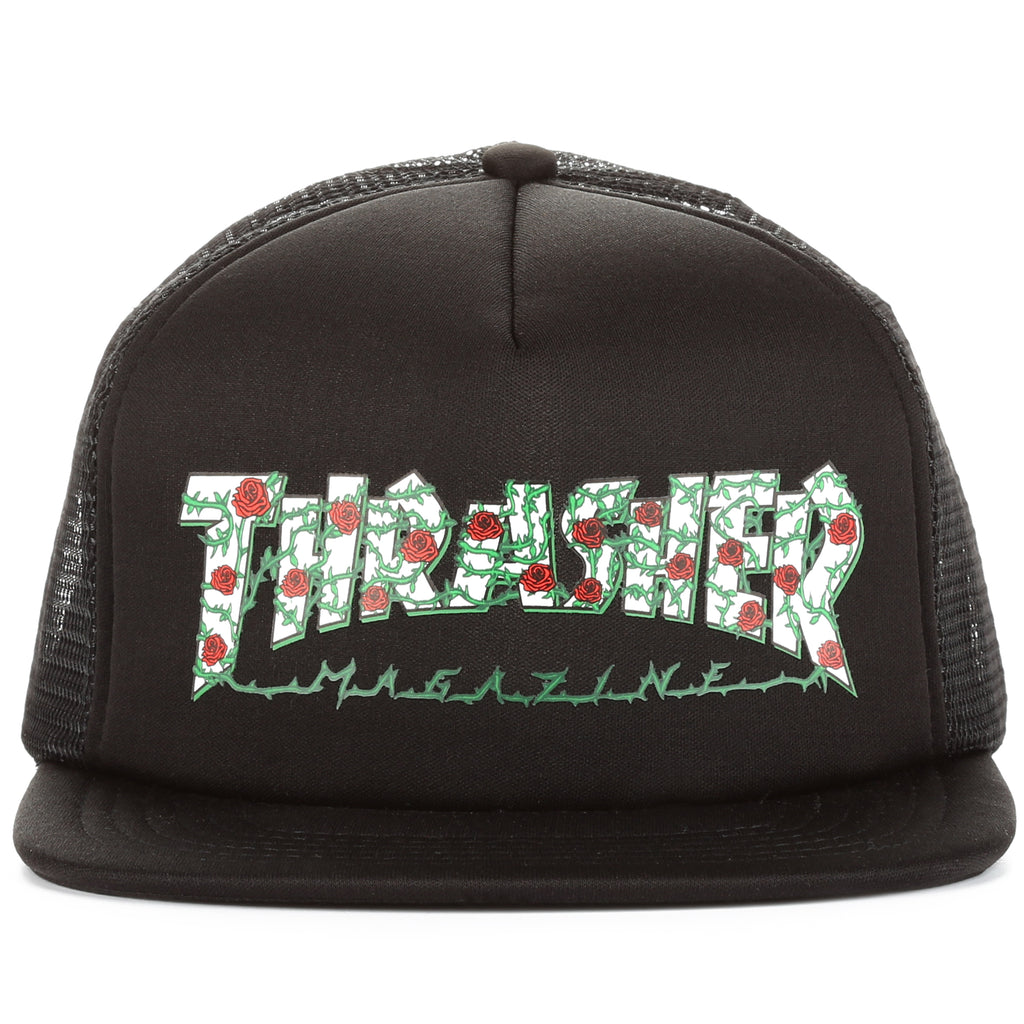 Thrasher Rose Mesh Hat - Black