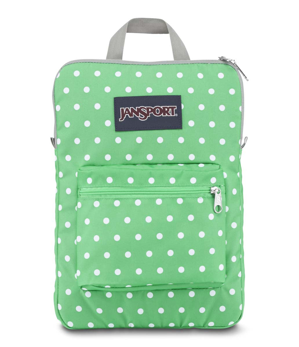 JANSPORT Superbreak Sleeve - Seafoam Green/White Dots - New Star JANSPORT Superbreak Sleeve - Seafoam Green/White Dots - New Star