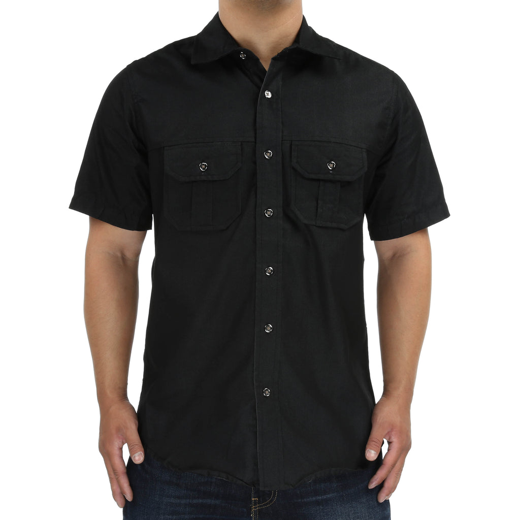 Triveni Button Up Woven - Black