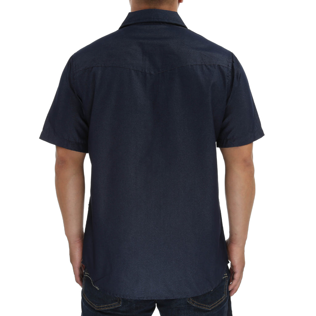 Triveni Button Up Woven - Navy