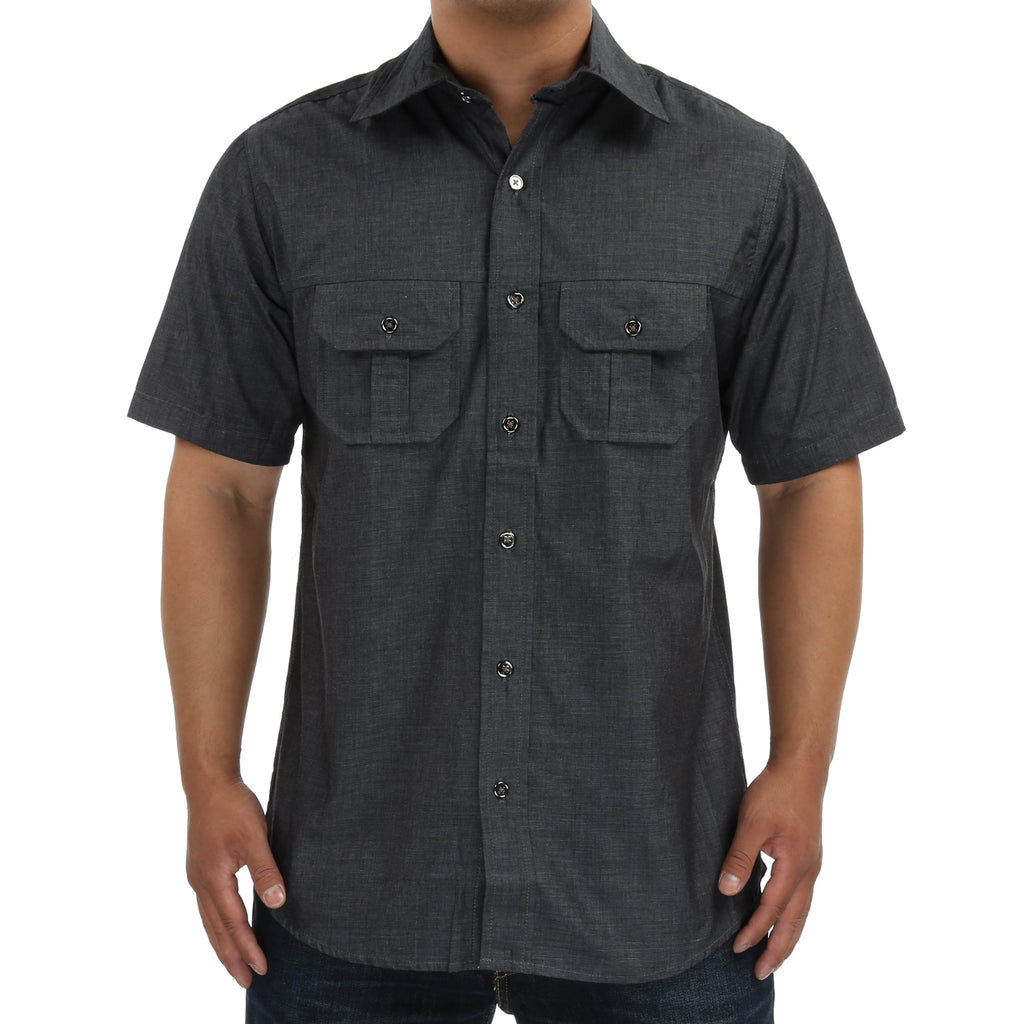 Triveni Button Up Woven - Charcoal