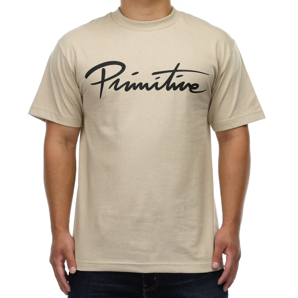 Primitive Nuevo Script Tee - Sand