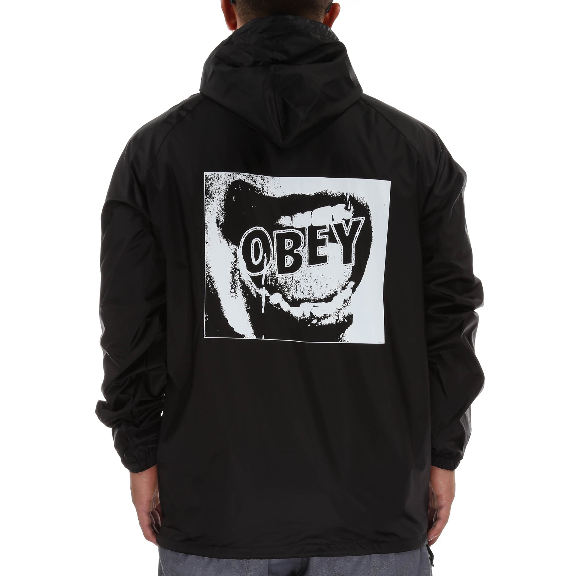 Obey Screamer Anorak Jacket - Black - New Star